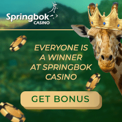 Get R300 Free at Springbok Casino
