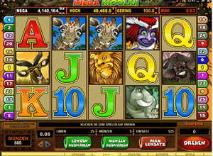 Mega Moolah Slot Screenshot