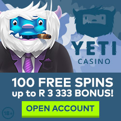 Click Here to Get 100 Free Spins at Yeti Casino